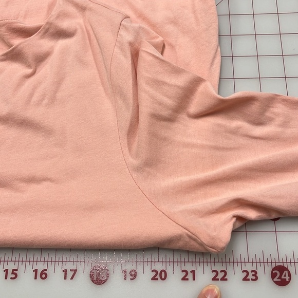 J. JILL Pure Jill Boatneck Layered 3/4 SLV Cotton Rich Peach Tunic SZ XL - Picture 12 of 15